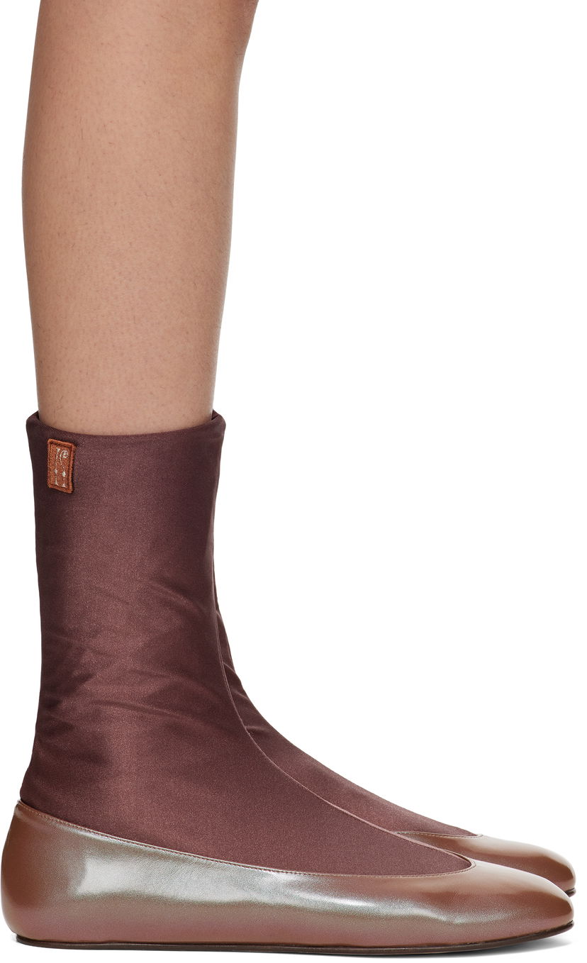 Kläder KIKO KOSTADINOV Kiko Kostadinov Proxima Short Ballerina Flats Brun | KKWSS25FT03-163