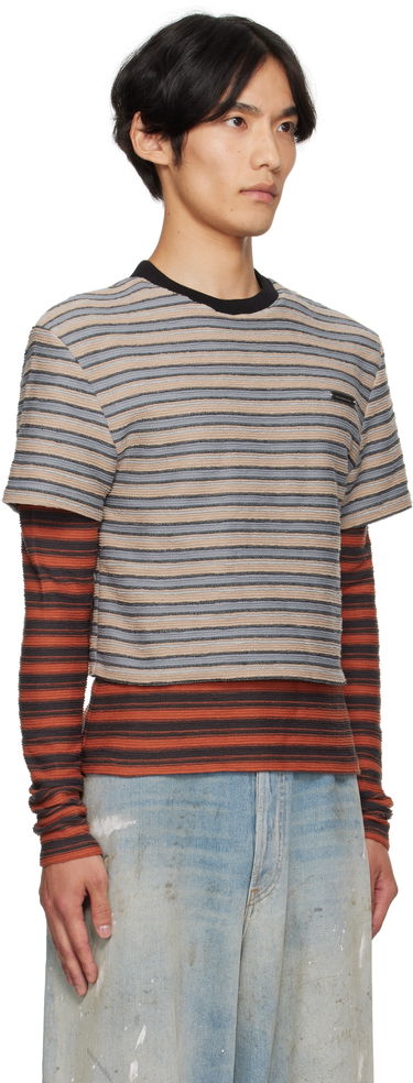 T-shirt Andersson Bell Andersson Bell Striped Long Sleeve T-Shirt Beige | atb1335w, 1