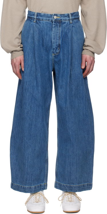 Jeans Studio Nicholson Studio Nicholson Puch Pleated Jeans Blå | PUCH SNM - 1244, 0