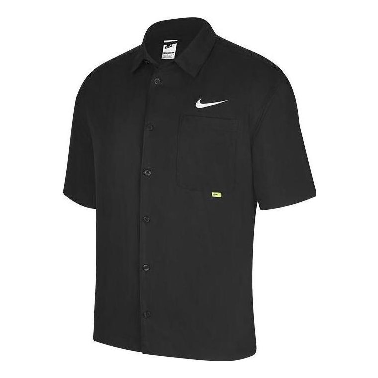 Skjorta Nike Short Sleeve Lapel Shirt Svart | DX6308-010, 0
