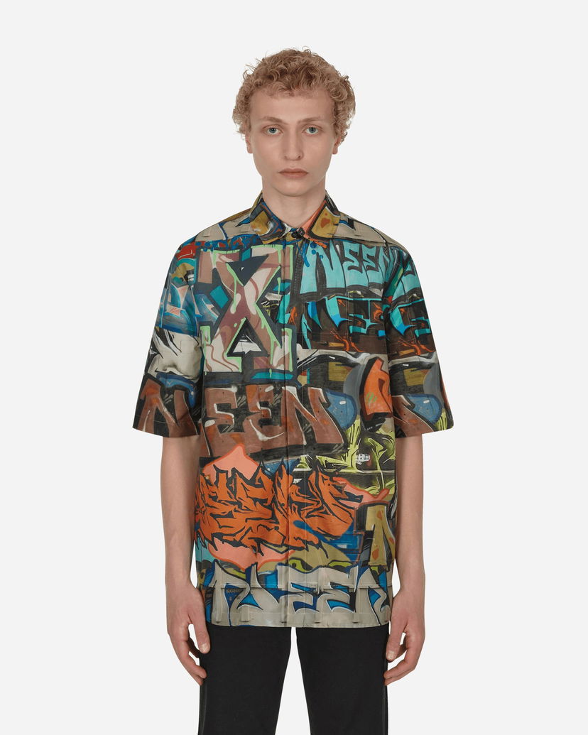 Skjorta Off-White Neen All-Over Print Shirt Multicolor Flerfärgad | OMGA216S22FAB001 8400