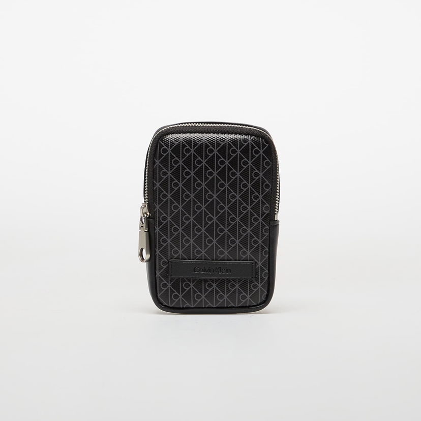 Midjeväska CALVIN KLEIN Calvin Klein Coated Phone Bag With Monogram Print Svart | LV04D1081G UB1