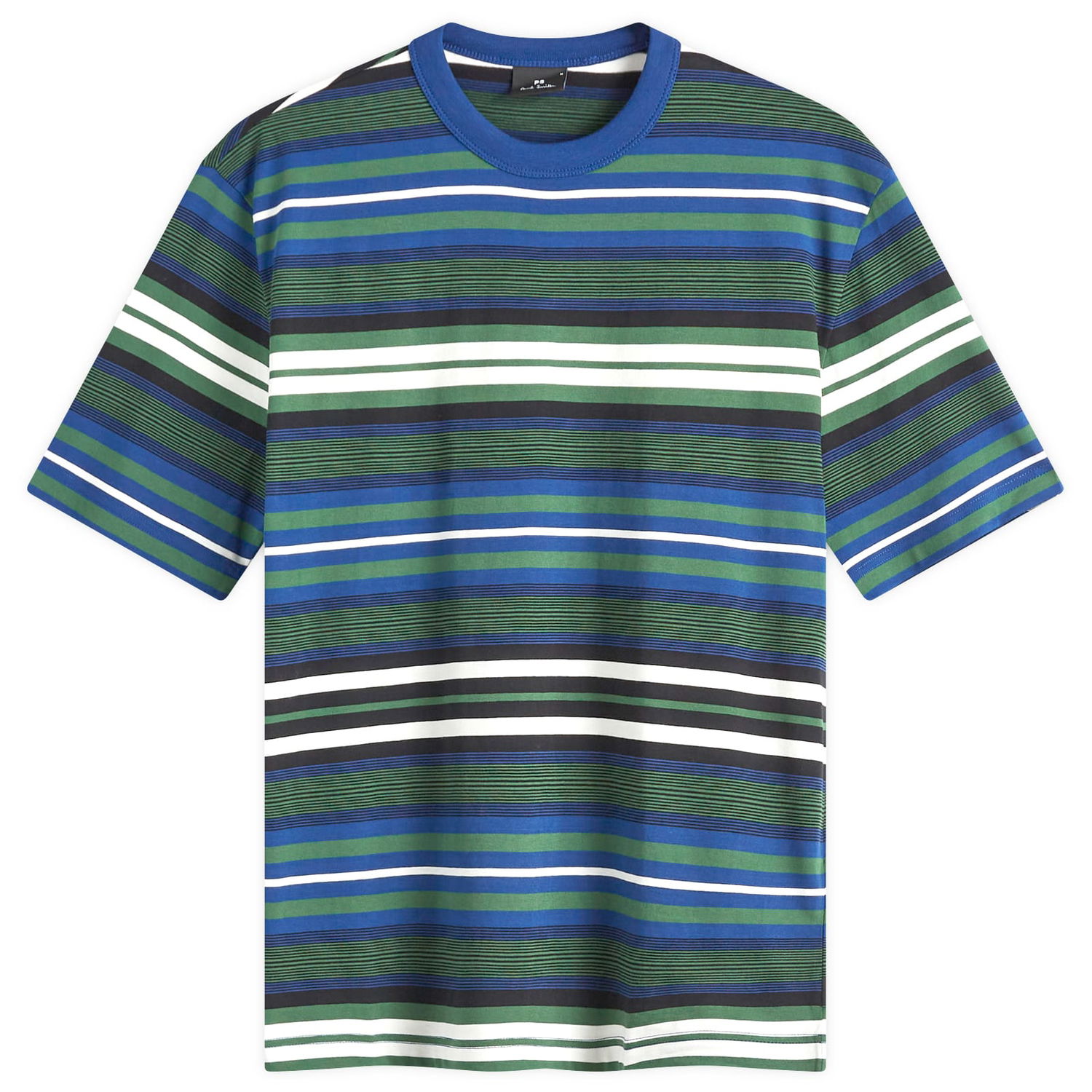 T-shirt Paul Smith Paul Smith Multi Stripe T-Shirt, Size Large Flerfärgad | M2R-220X-P22271-45, 0