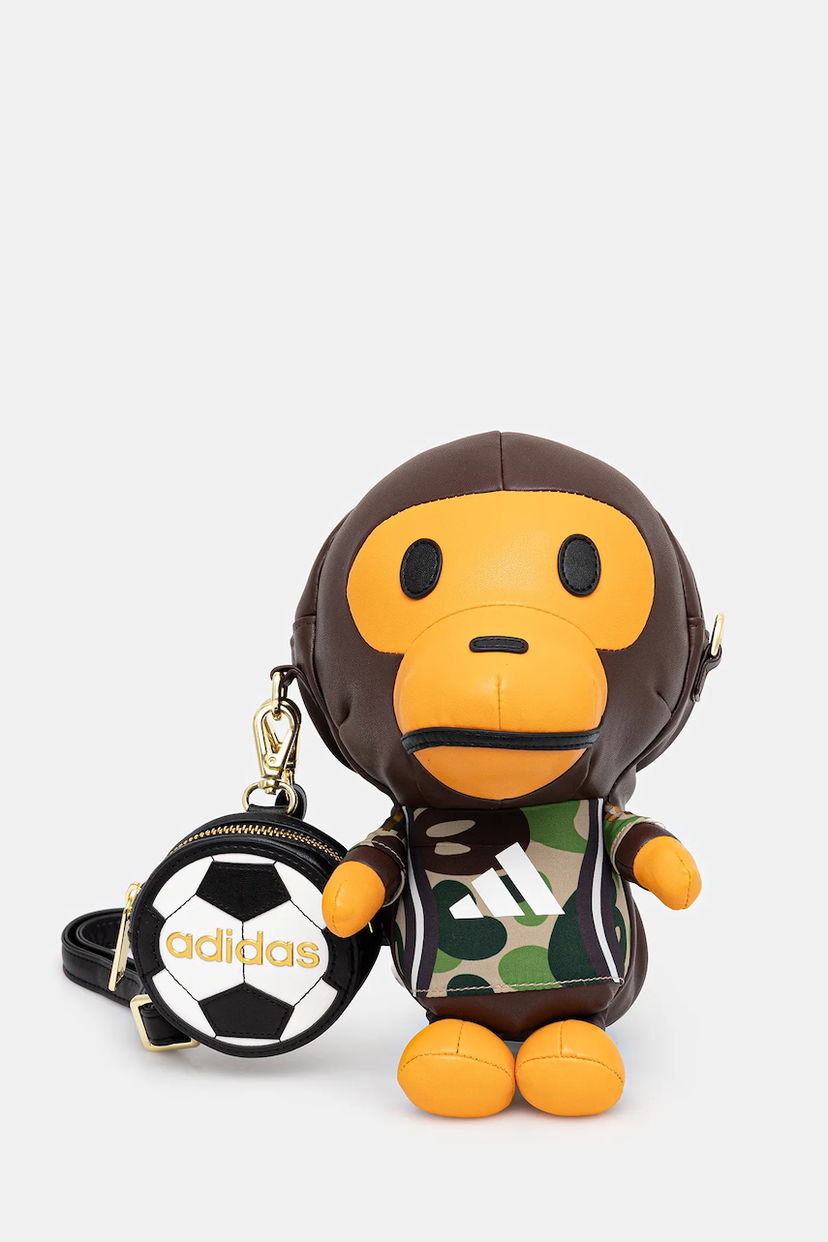 Handväska adidas Originals adidas Originals BAPE MILO Plush Bag Svart | JZ7448