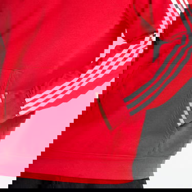 Sweatshirt adidas Originals Adicolor Classics 3-Stripes Hoodie Röd | IR9868, 2