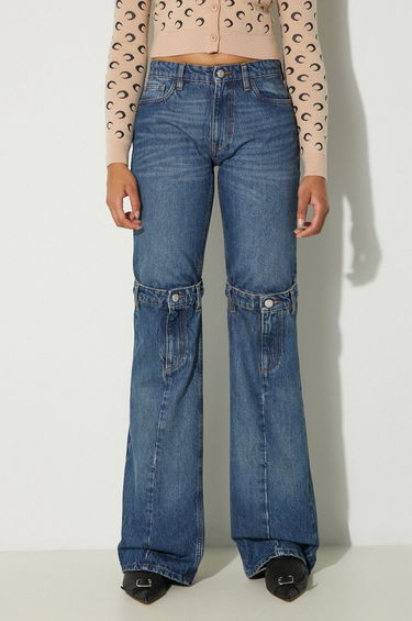 Jeans Coperni Open Knee High-Waist Jeans Blå | COPP55252, 0