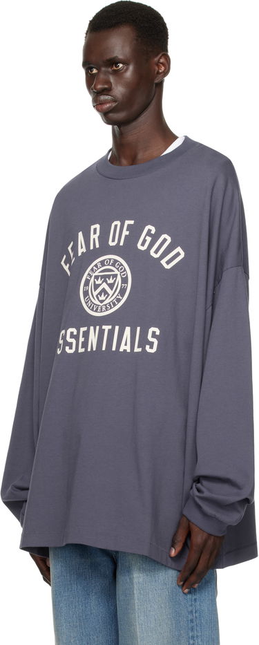 Sweatshirt Fear of God Fear of God ESSENTIALS Jersey Long Sleeve T-Shirt Purpur | 125HO244204F, 3