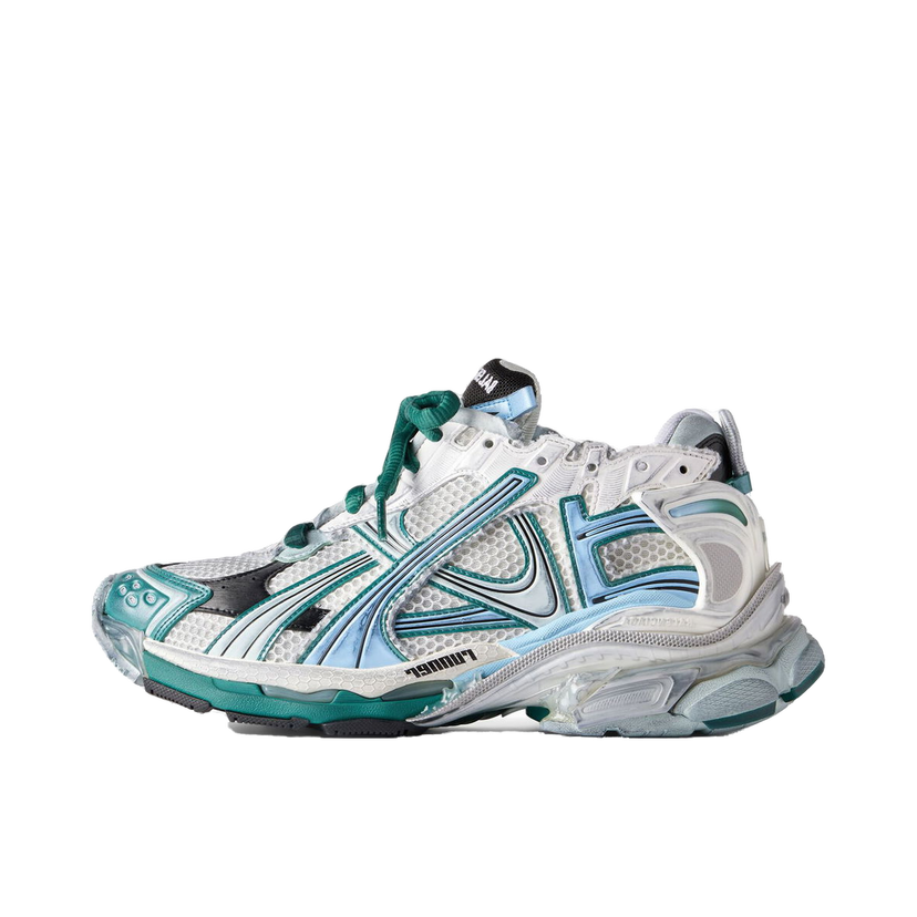 Sneakers och skor Balenciaga Runner "White Green Blue" Blå | 772774W3RMU9034