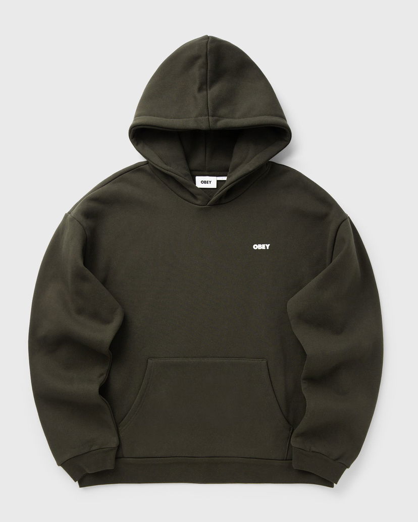 Sweatshirt OBEY Obey Bold Icon Extra Heavy Hoodie Grön | 112470244-RSI