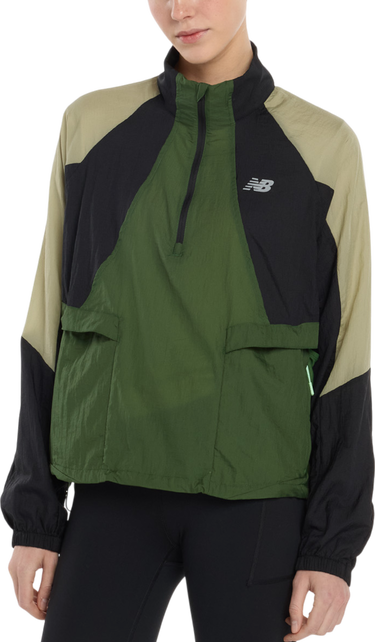 Vindjacka New Balance Better Run Color Block Half-Zip Water Resistant Jacket Flerfärgad | wo53206-gas, 0