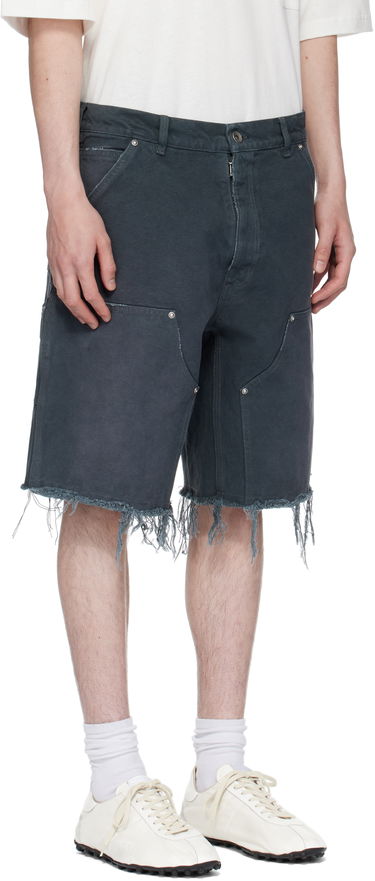 Shorts Maison Margiela Maison Margiela Studded Denim Shorts Grå | S50MU0087 M35255, 4