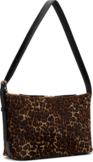 Axelväska A.P.C. Leopard Print Shoulder Bag Brun | PXCAU-F61974, 2