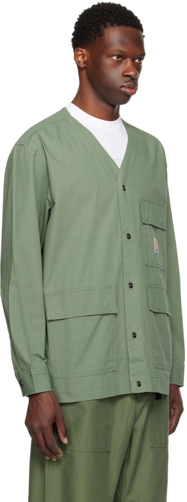 Sweater Carhartt WIP Buttoned Workwear Jacket Svart | I033020, 4