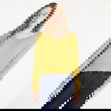 Sweater CALVIN KLEIN Calvin Klein Jeans Women's Fluffy Yarn V-Neck Sweater Grön | J20J224801 LMD, 0