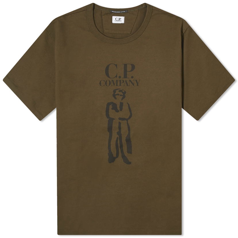 Jersey C.P. Company 30/2 Mercerized Jersey Twisted British Sailor T Brun | CMTS145A-006203W-683