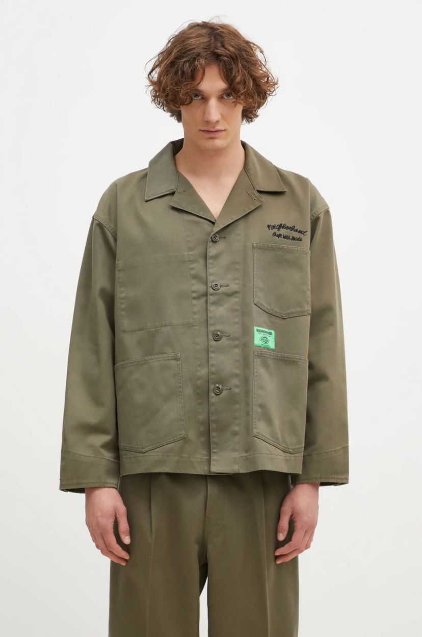 Skjorta Neighborhood NEIGHBORHOOD X Dickies Coverall Jacket Grön | 242VFDKN.JKM02