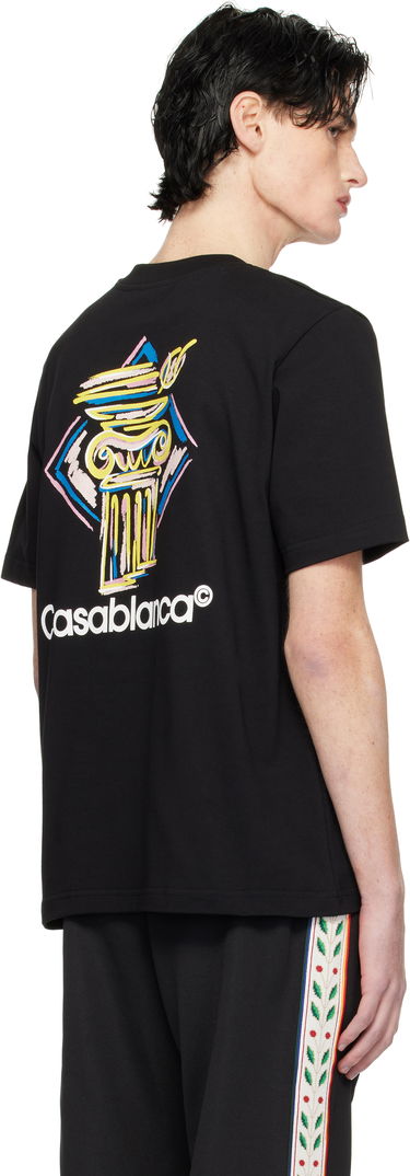 T-shirt Casablanca Diamond Column Graphic T-Shirt Svart | MPS25-JTS-001-06, 2