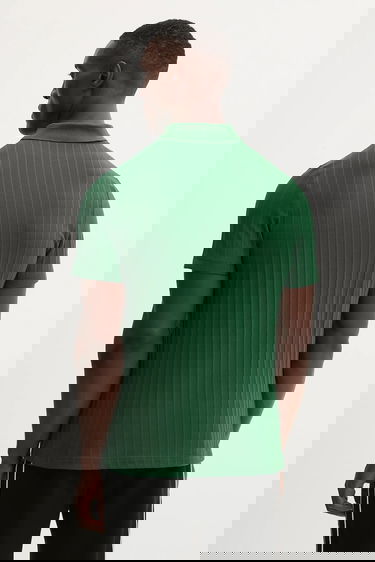 Polotröja Lacoste Lacoste Ribbed Polo Shirt Grön | DH8960, 2