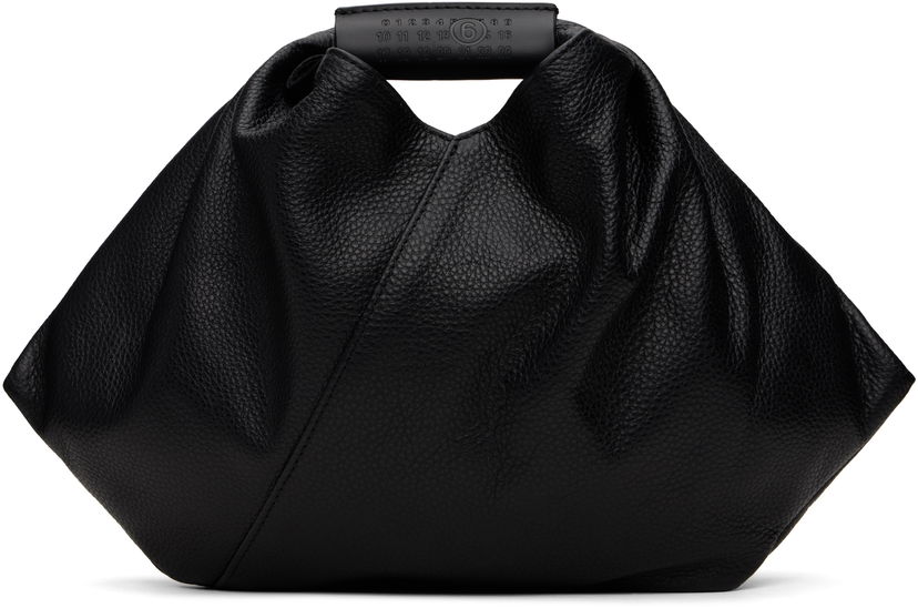 Handväska Maison Margiela MM6 Maison Margiela Triangle Leather Tote Svart | SB5WD0029 P7255