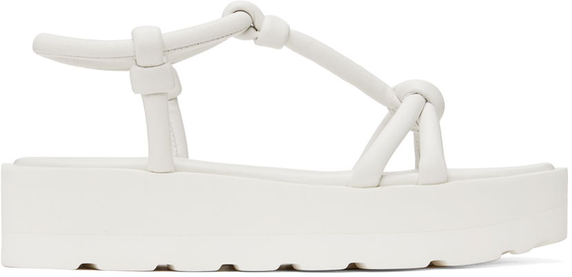 Sneakers och skor Gianvito Rossi Marine Flat Sandals Vit | G32246.05GOM.NAP