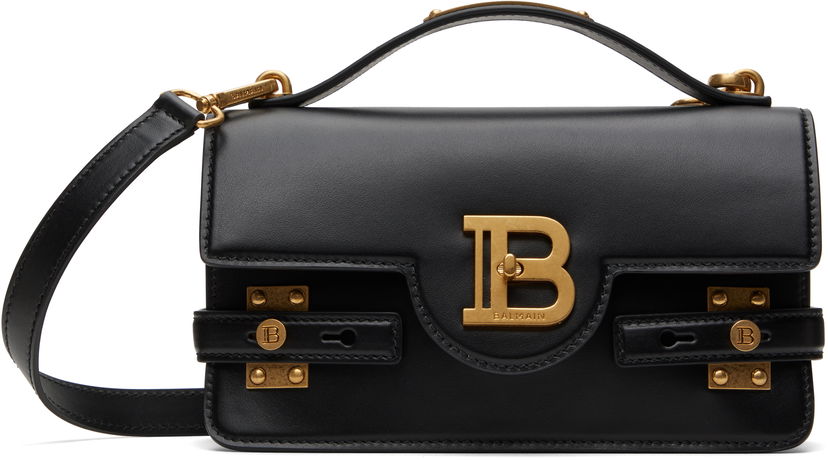 Handväska Balmain Balmain B-Buzz 24 Smooth Leather Bag Svart | DN1DA828LAVE