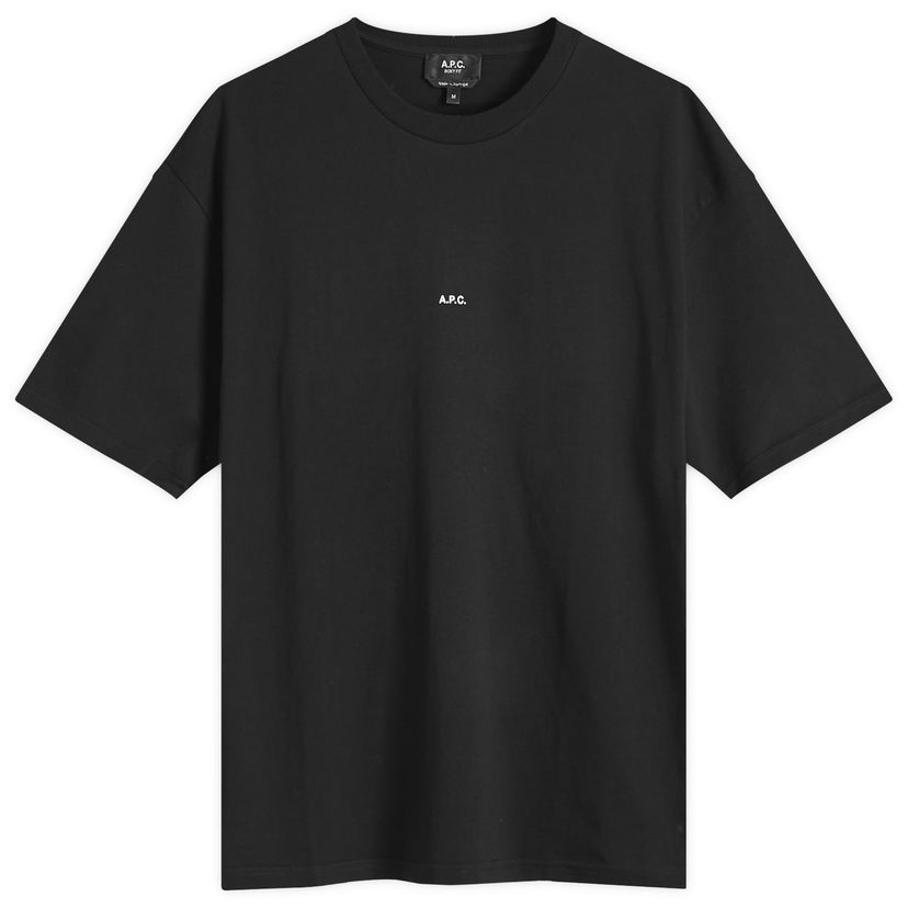 T-shirt A.P.C. Micro Logo T-Shirt Svart | COHBW-H26386-TZC