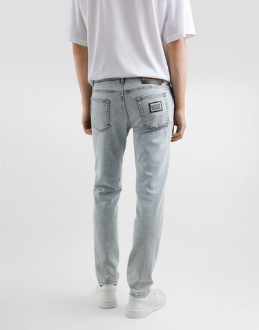 Jeans Dolce & Gabbana Dolce & Gabbana Slim-Fit Stretch Jeans Blå | GY07CDG8MV2S9001, 3