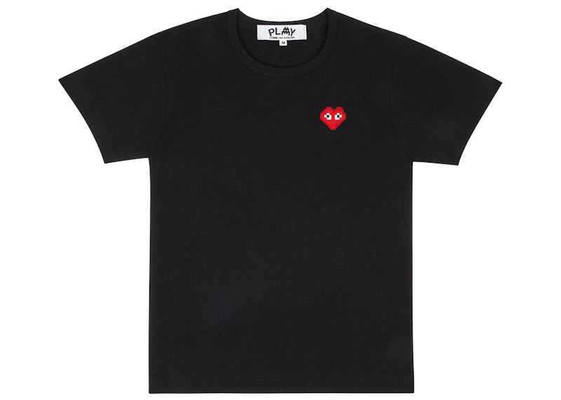 T-shirt Comme des Garçons Play T-Shirt Svart | AZ-T322-051 / P1T322-1