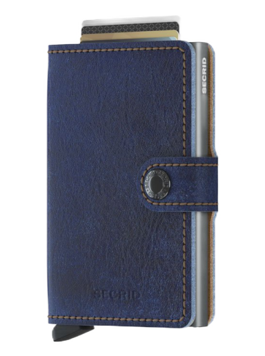 Plånbok Secrid Miniwallet "Indigo 5-Titanium" Mörkblå | MIn-5-Titanium
