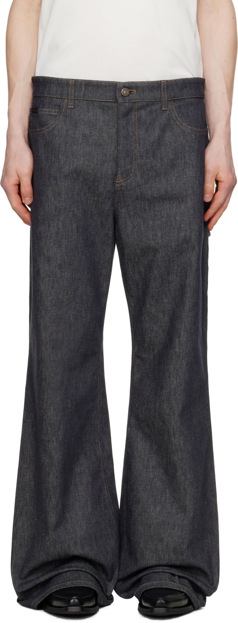 Jeans Courrèges Courrèges Hammer Baggy Jeans Blå | 125DPA241DE0035