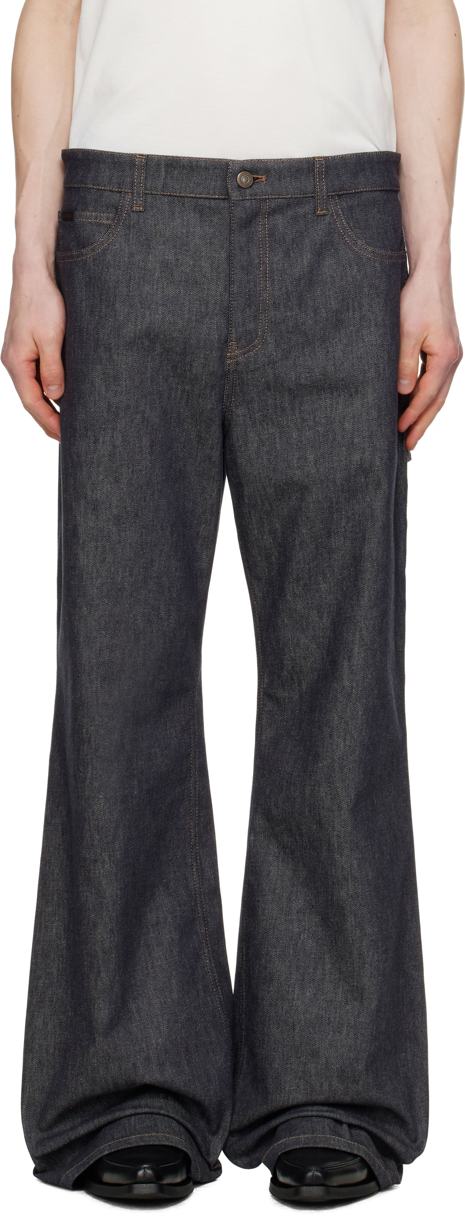 Jeans Courrèges Courrèges Hammer Baggy Jeans Blå | 125DPA241DE0035, 0
