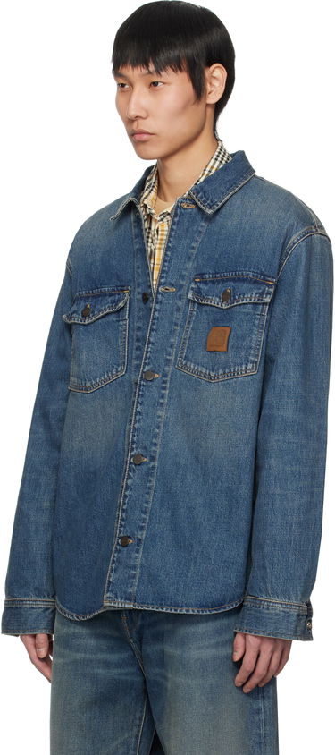 Skjorta Carhartt WIP Carhartt WIP Lincoln Denim Jacket Blå | I034735, 3