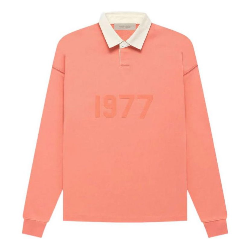 Polotröja Fear of God Fear of God Essentials 1977 Rugby Polo Orange | FOG-FW22-076