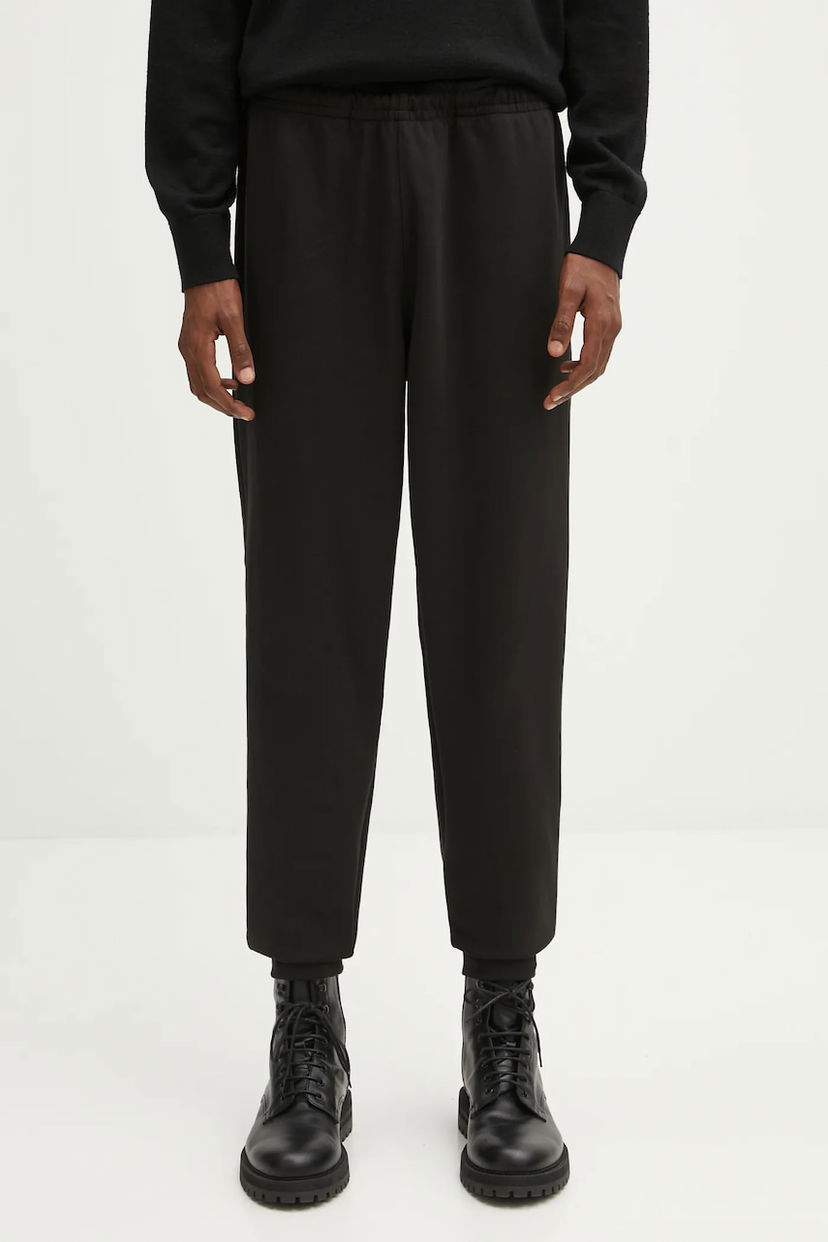 Träningsbyxor Lacoste Lacoste Cropped Lounge Pants Svart | XH5132
