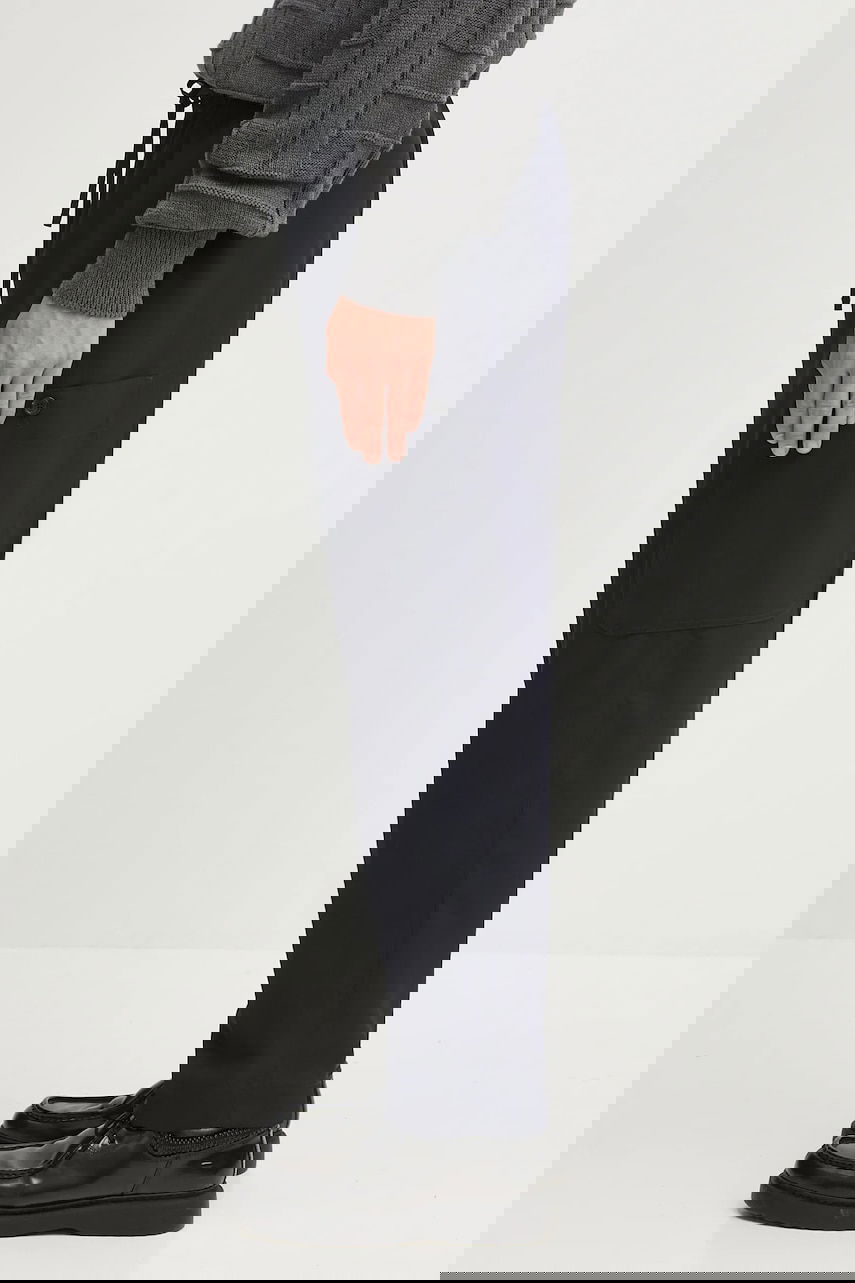 Cargo byxor KENZO Kenzo Wool Cargo Jogpant Mörkblå | FE65PA5019RE, 1