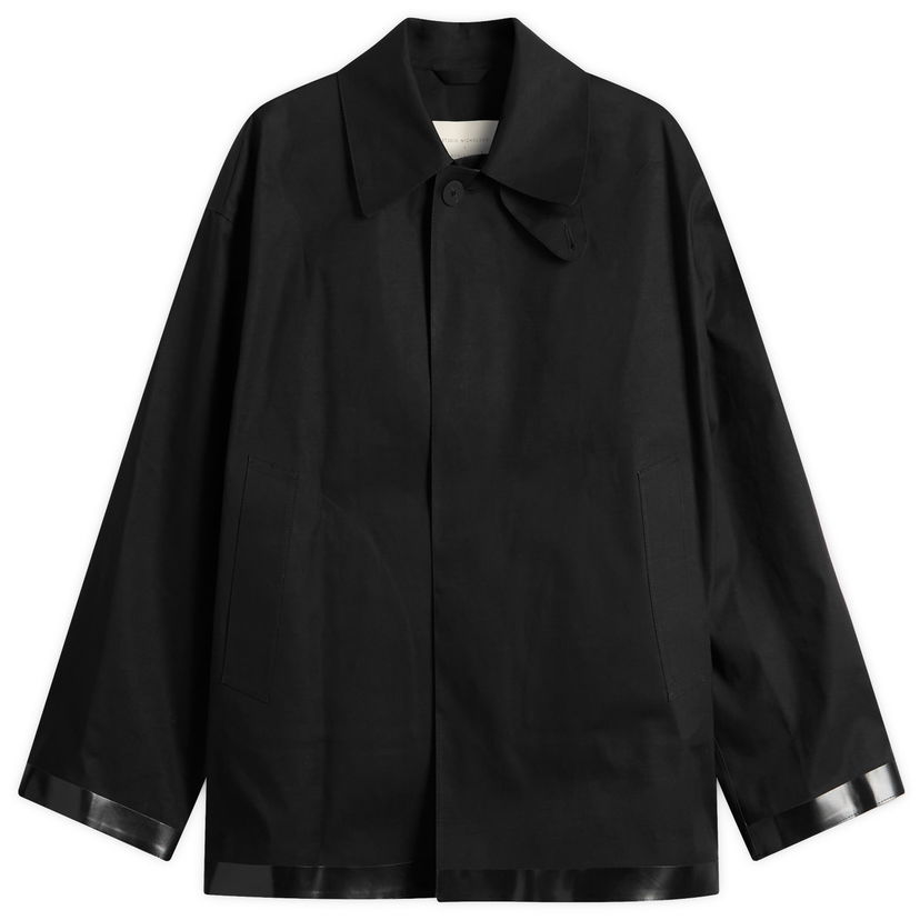 Rockar Studio Nicholson Studio Nicholson x Mackintosh Bonded Mac, Size Large Svart | TEVIOT-SN-781-BLK