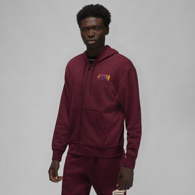Sweatshirt Jordan Flight MVP Full-Zip Hoodie Bourgogne | DQ7564-680, 0