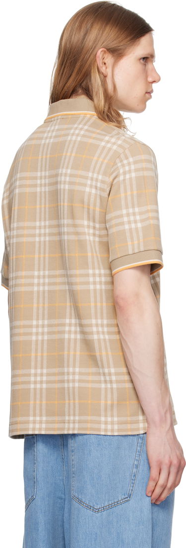 Polotröja Burberry Burberry Check Cotton Polo Beige | 8110102, 2