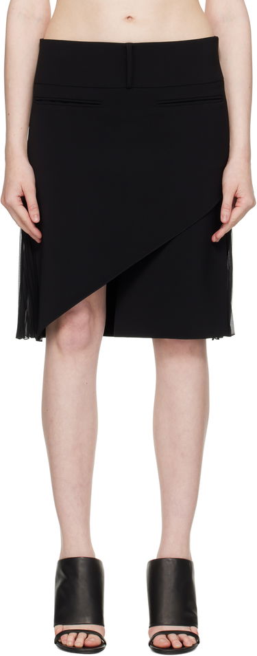 Kjol Courrèges Courrèges Infinity Pleats Miniskirt Svart | 225CJU262PL0159, 0