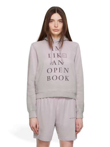 Sweatshirt Acne Studios I'm Like An Open Book Hoodie Grå | CI0121-