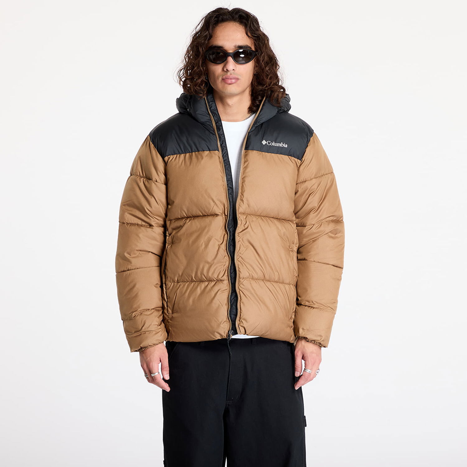 Pufferjacka Columbia Puffect™ II Hooded Jacket Delta/ Black Beige | 2086851257, 0