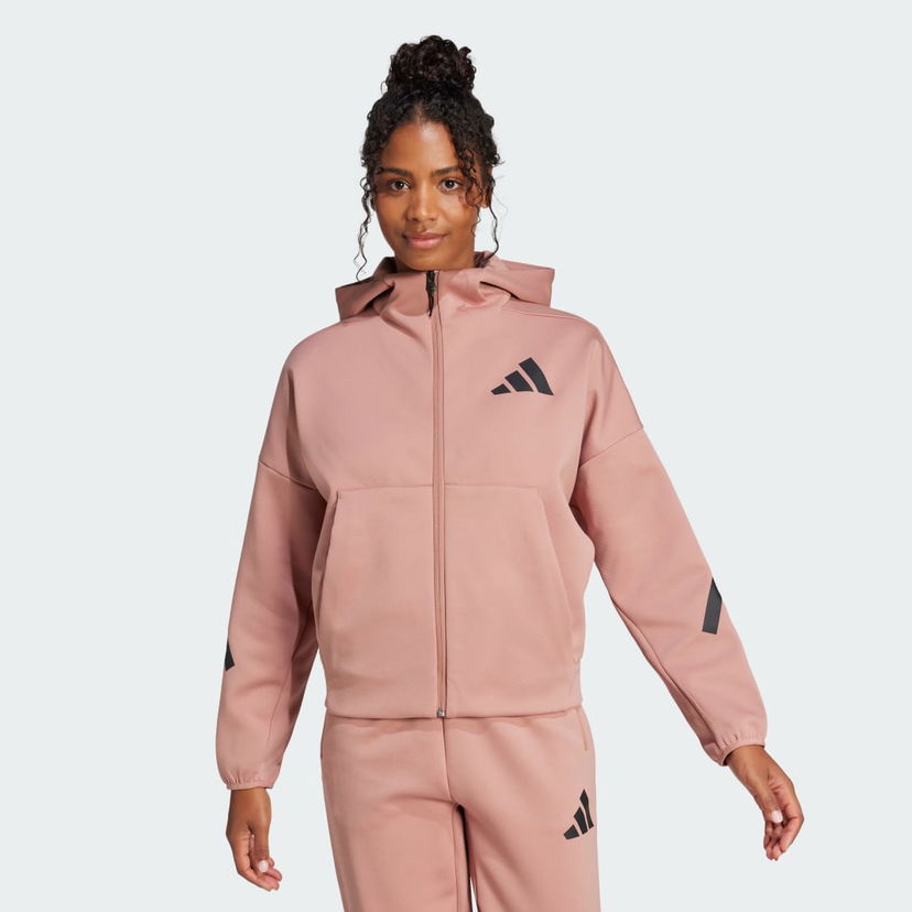 Sweatshirt adidas Performance Z.N.E. Full-Zip Athletics Hoodie Rosa | JC5394