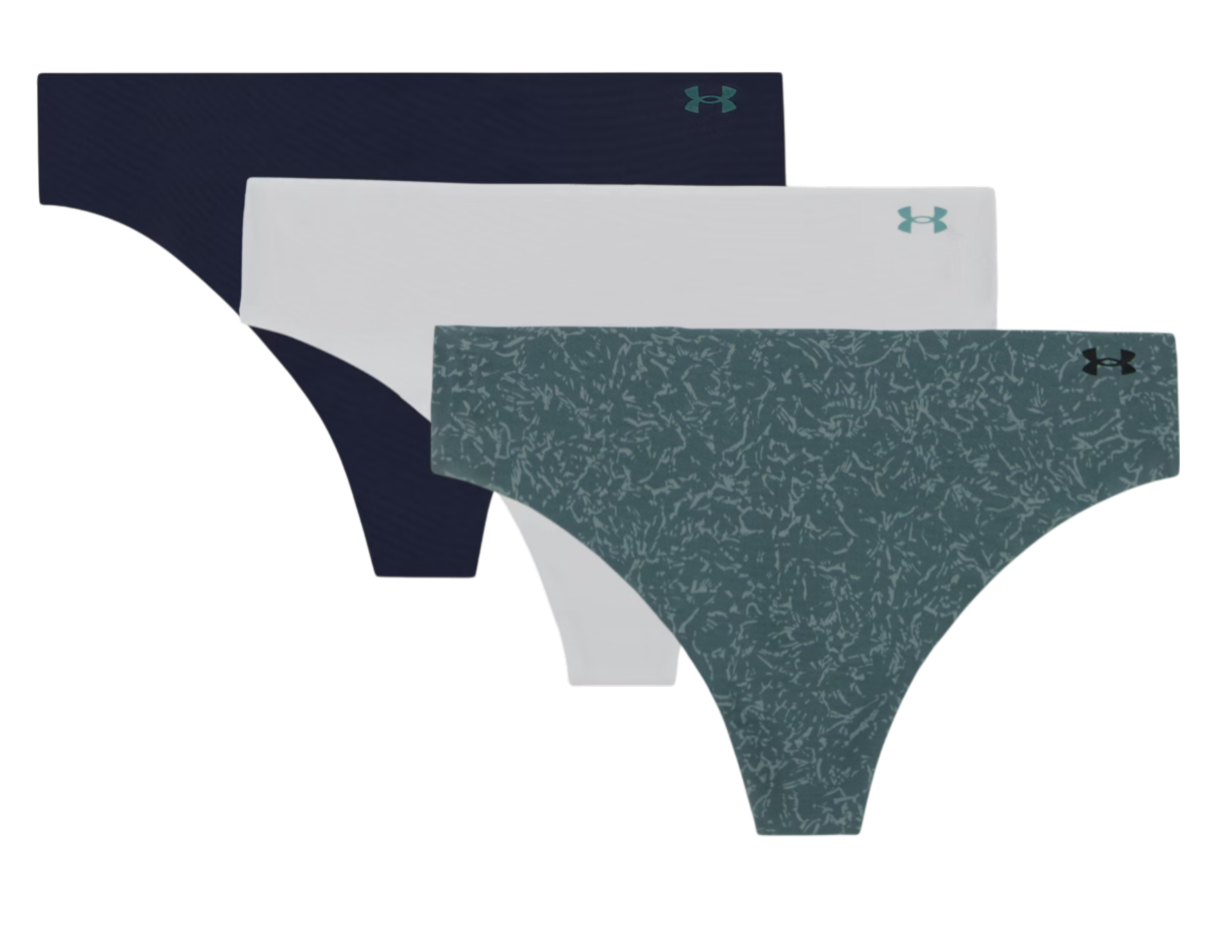 Trosor Under Armour Under Armour Print 3-Pack Thong Underwear Flerfärgad | 1383894-587, 0