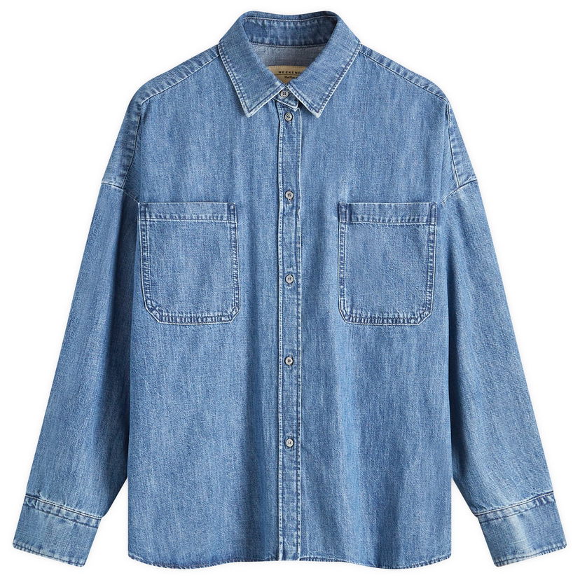 Skjorta Max Mara Weekend By Denim Shirt Blå | 2425116042600-8