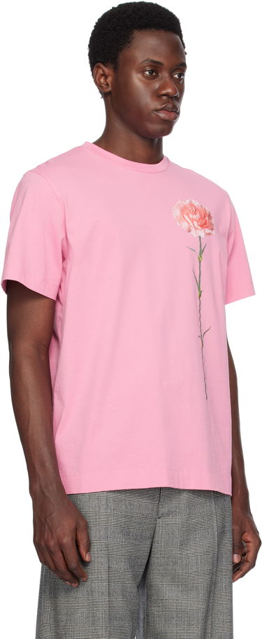 T-shirt Simone Rocha Simone Rocha Carnation Print T-Shirt Rosa | 5195P32A-M 0569, 1