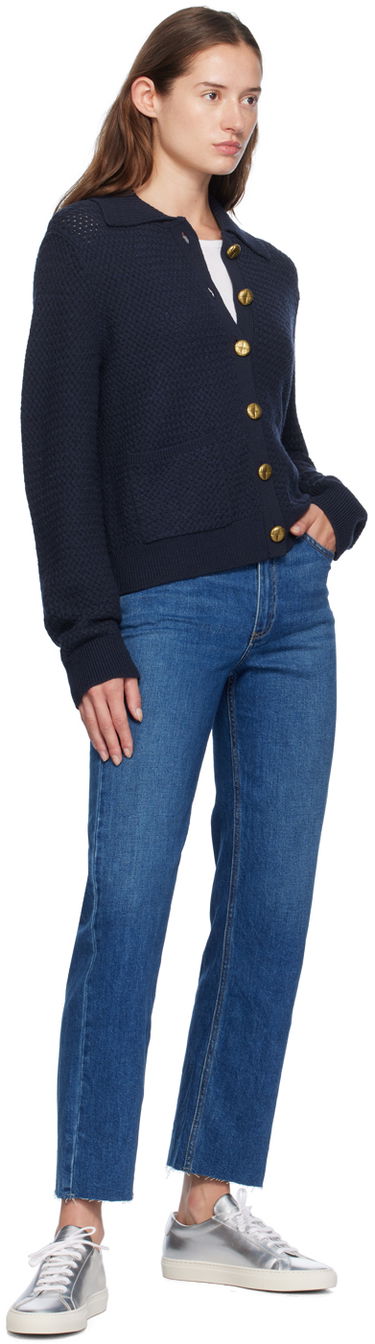 Sweater rag & bone Jax Knit Cardigan Blå | WAS24F019UG19, 3