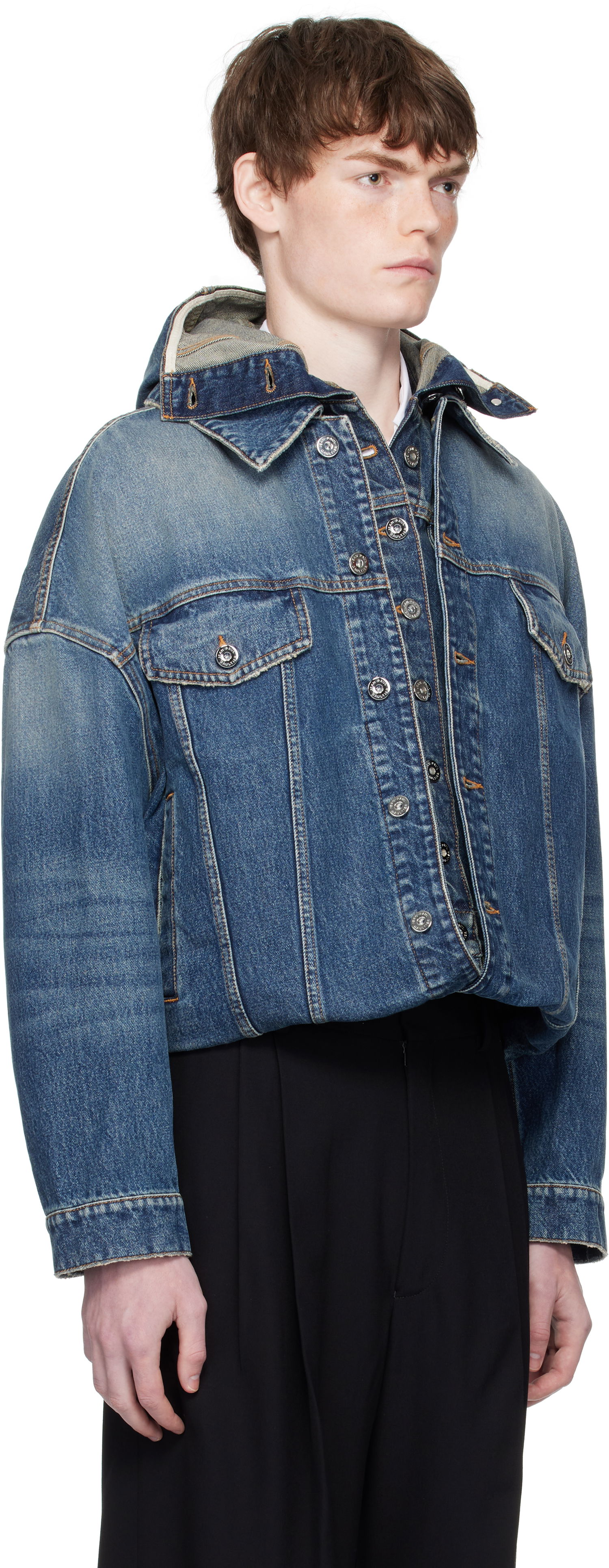 Jacka Jean Paul Gaultier Jean Paul Gaultier 'The Double' Denim Jacket Blå | 25/03-U-JA006-D024-57, 1