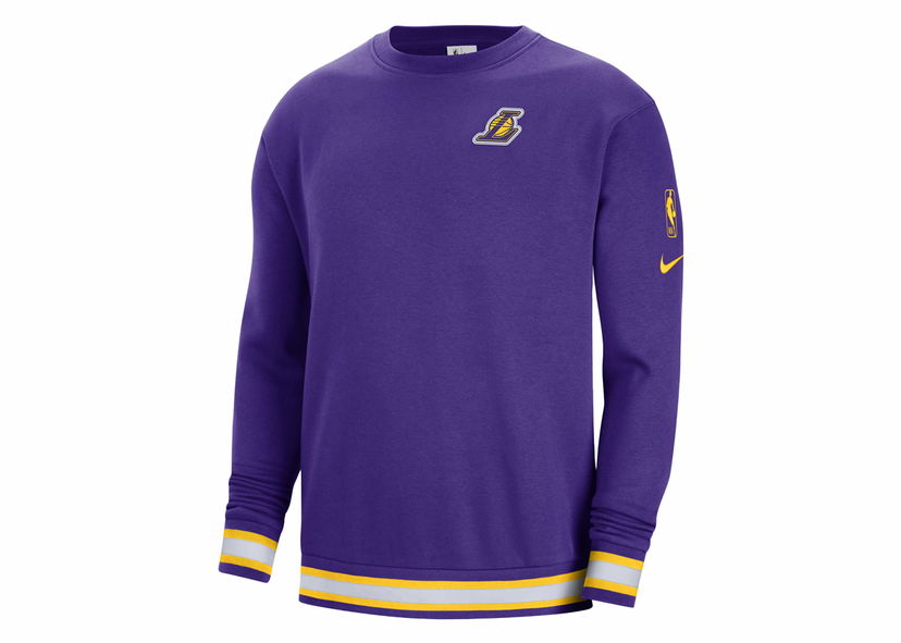 T-shirt Nike NBA Los Angeles Lakers Courtside Fleece Loose Fit Sweatshirt Purple Purpur | DN4707-504