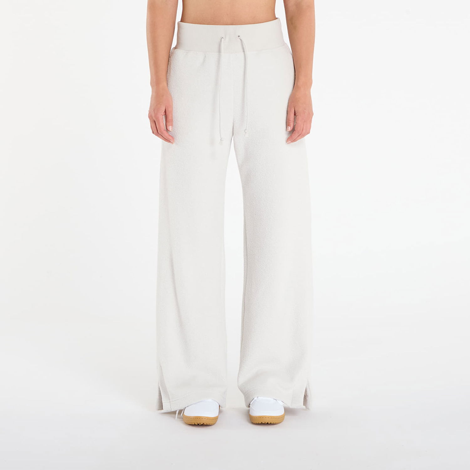 Träningsbyxor Nike Sportswear Phoenix Plush High-Waisted Wide-Leg Cozy Fleece Pants S Beige | FN3622-072, 0