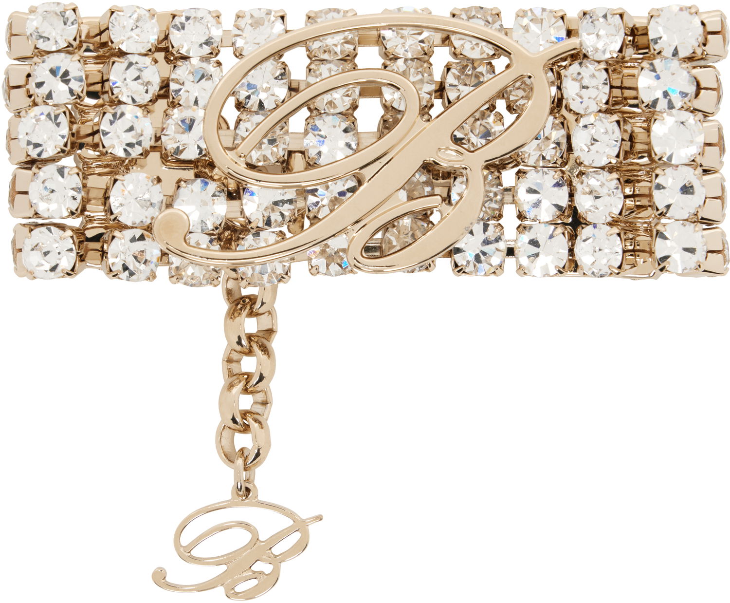Armband Blumarine Blumarine Rhinestone Chain Bracelet Metallisk | P522W324A, 0